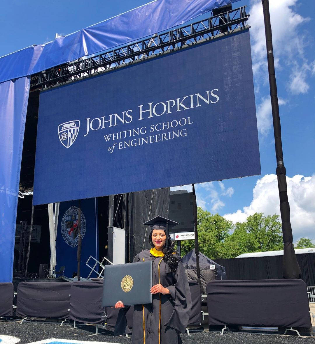 Graduadoen Ingeniería De La Universidad Johns Hopkins. Fondo de pantalla