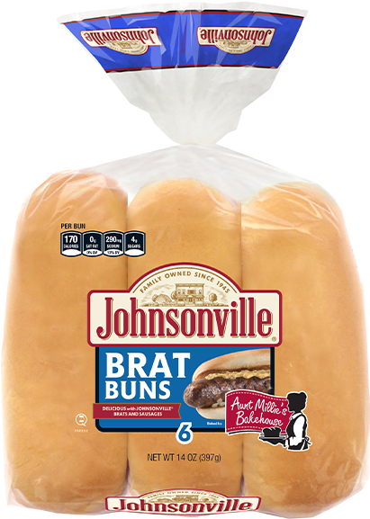 Johnsonville Brat Buns Packaging PNG
