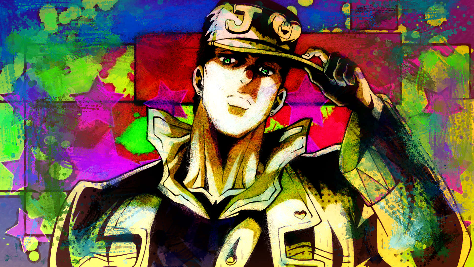 "The Brave Jotaro Kujo Stands Victorious Over His Foe"