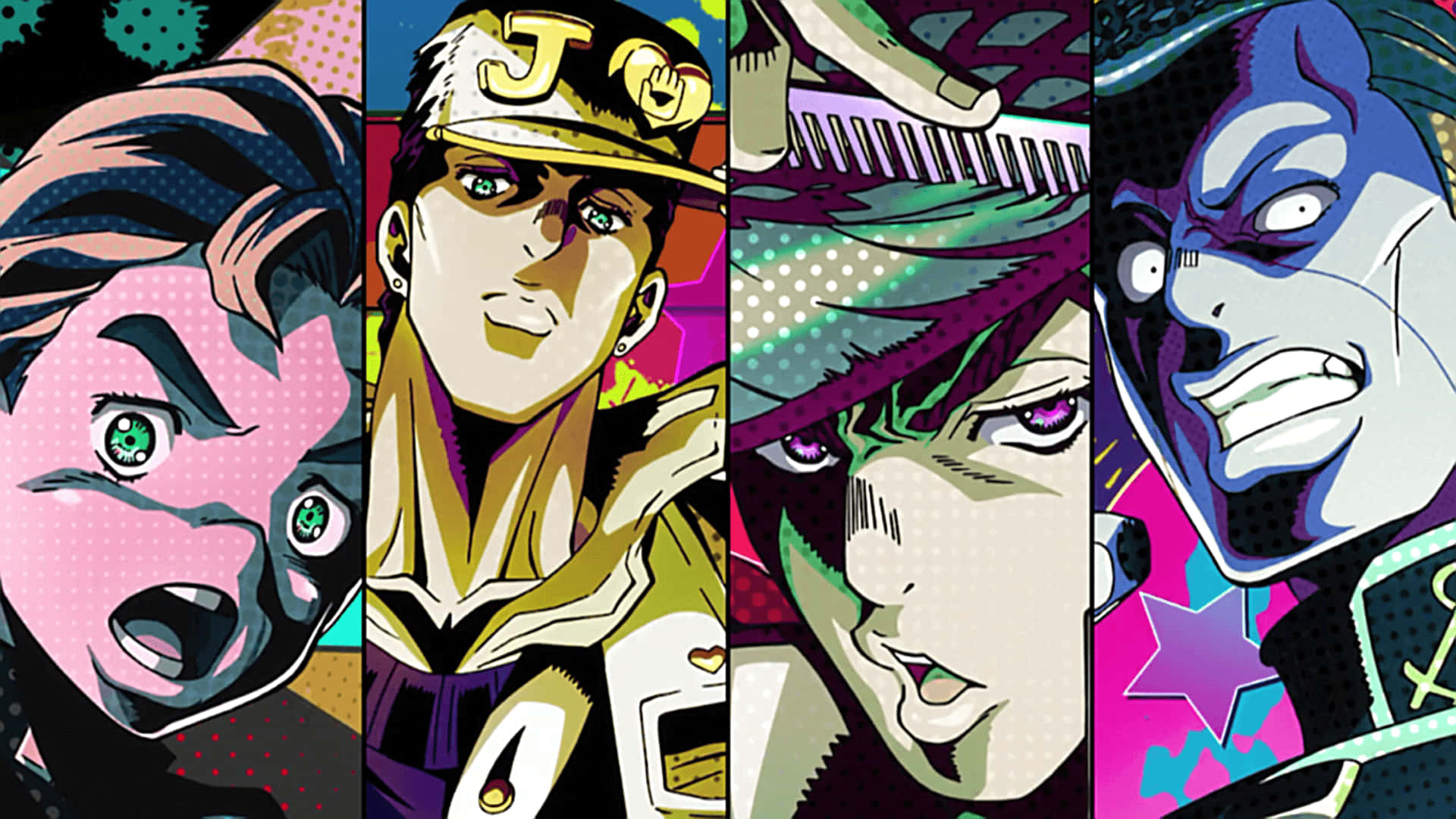Jojo's Joker - A Collection Of Anime Characters Wallpaper