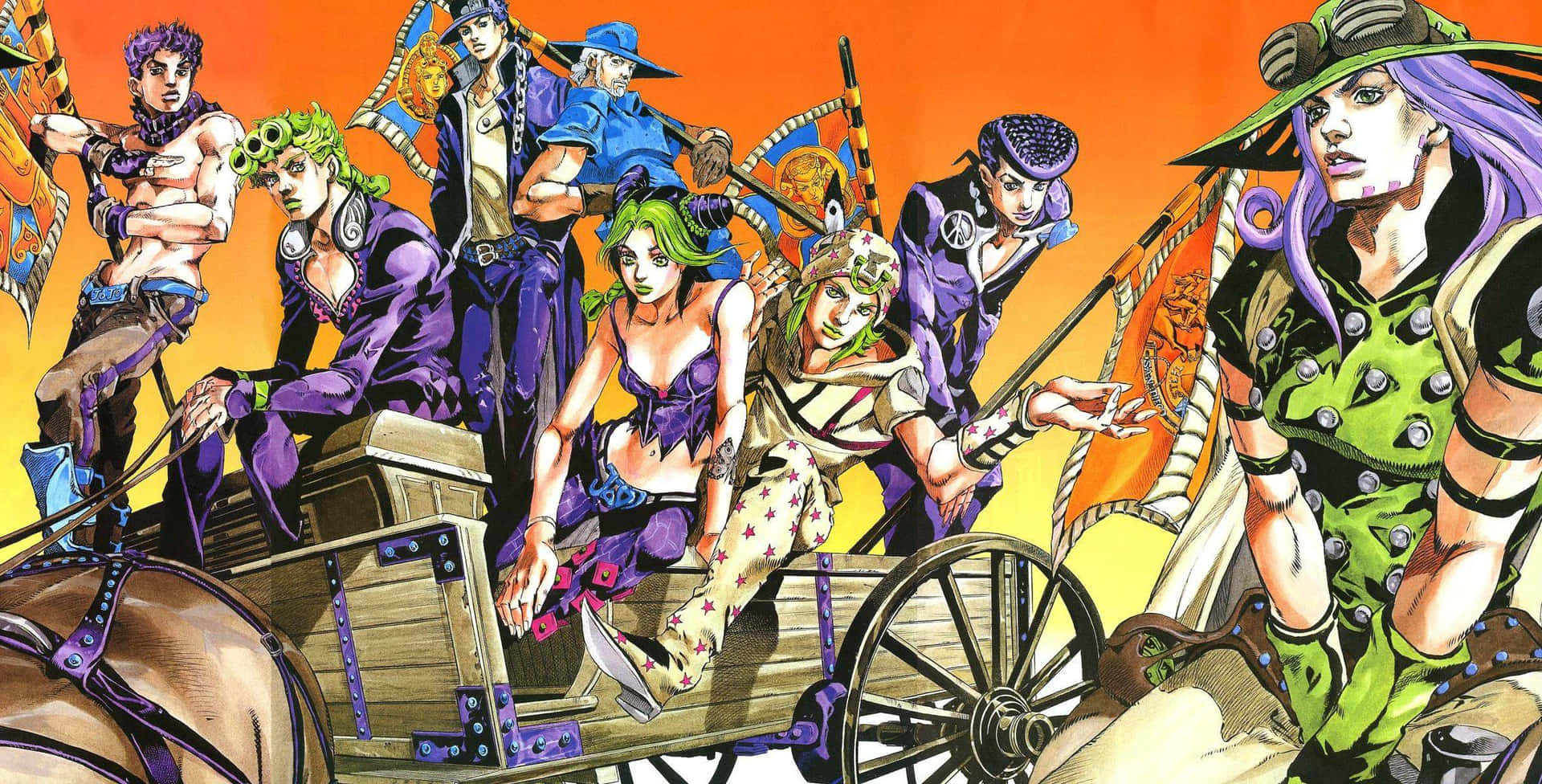 Dio rocking a Jojo Manga outfit Wallpaper
