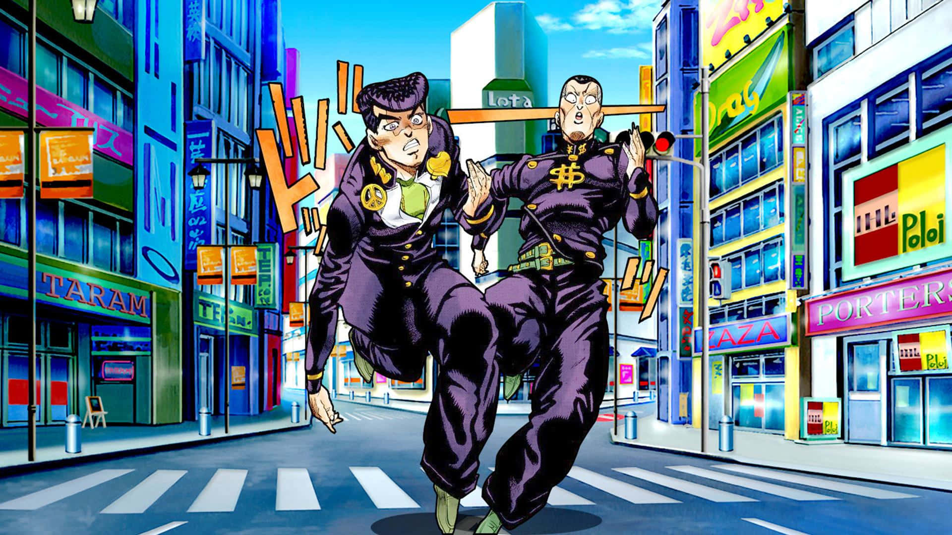 Download Dive Into The Action-Packed World Of Jojo'S Bizarre Adventure Manga  Wallpaper | Wallpapers.Com