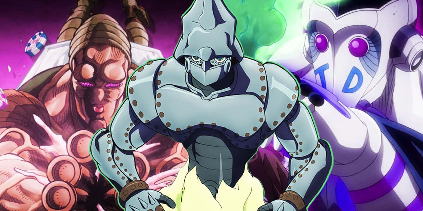 Atum Stand from Jojo's Bizarre Adventure takes center stage in detailed artwork Wallpaper