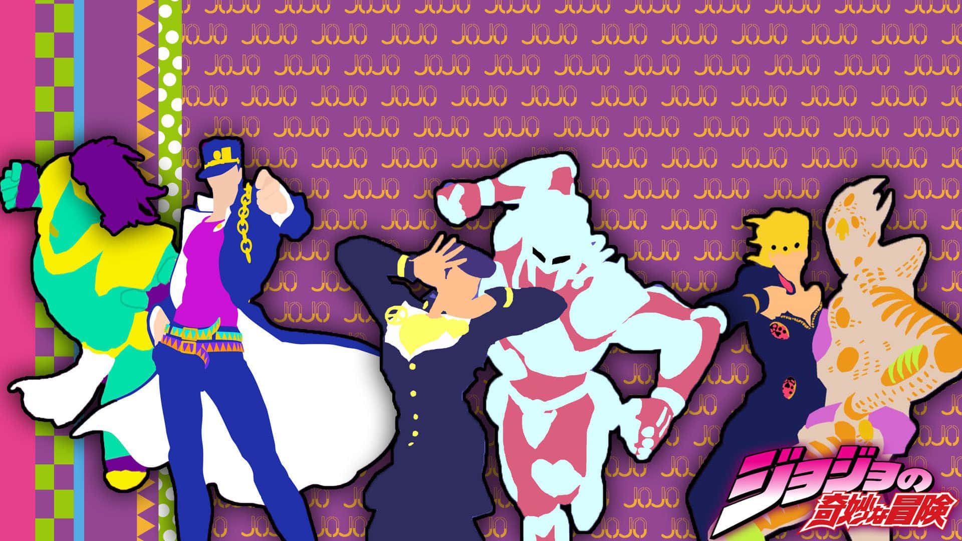 Epic showdown between Jojo Stands characters Wallpaper