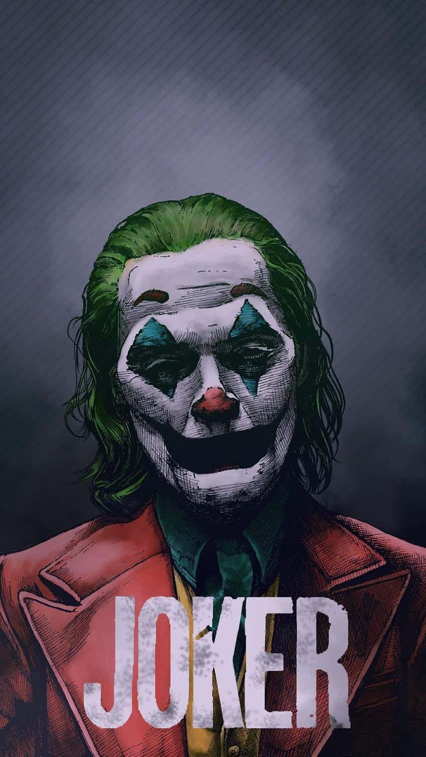 The Joker's iconic smile sparks a feeling of mystery and mischief. Wallpaper