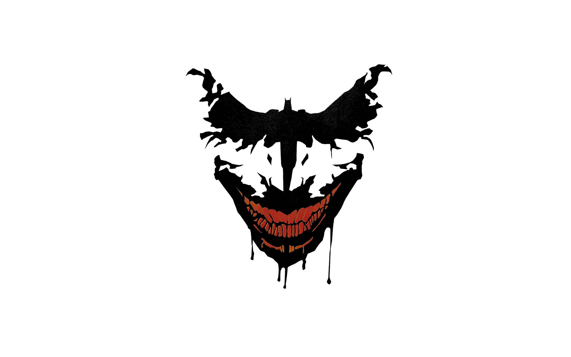 Jokerund Batman-silhouette, 4k Ultra Hd Wallpaper