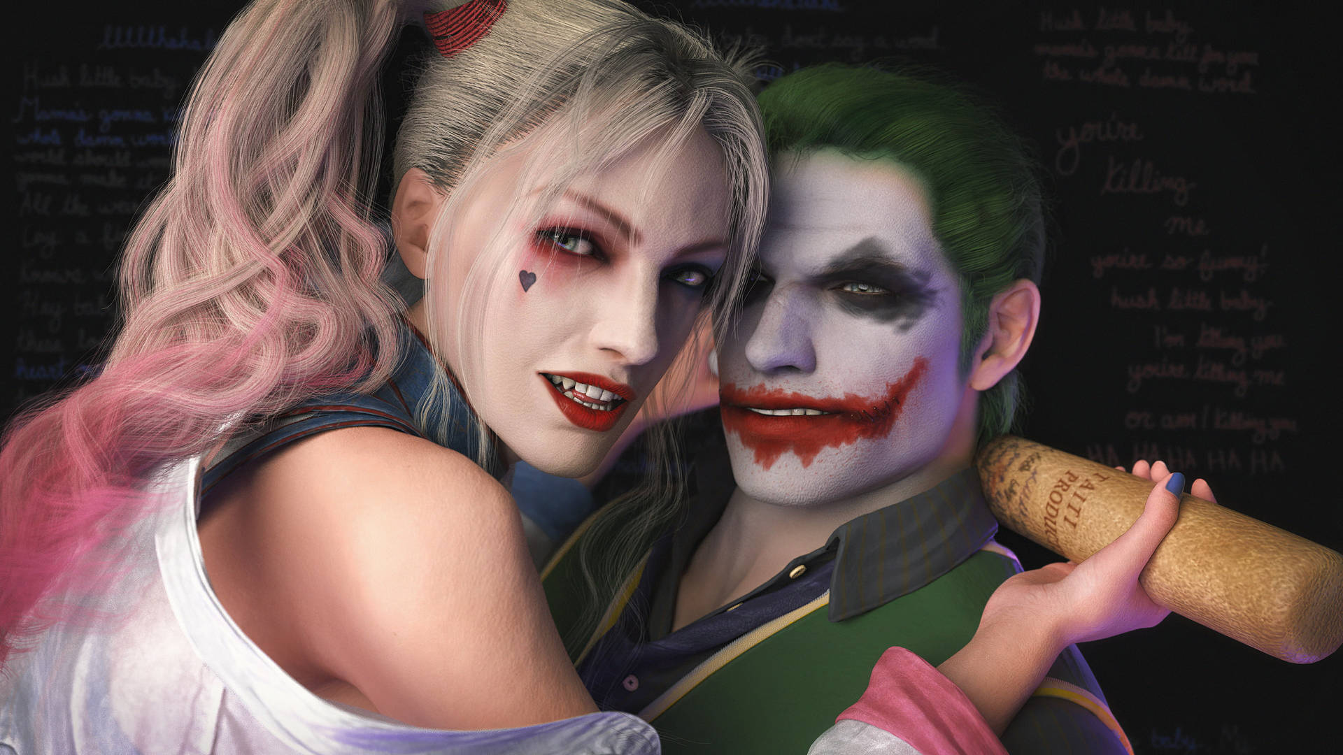 Joker And Harley Quinn Cosplay Wallpaper