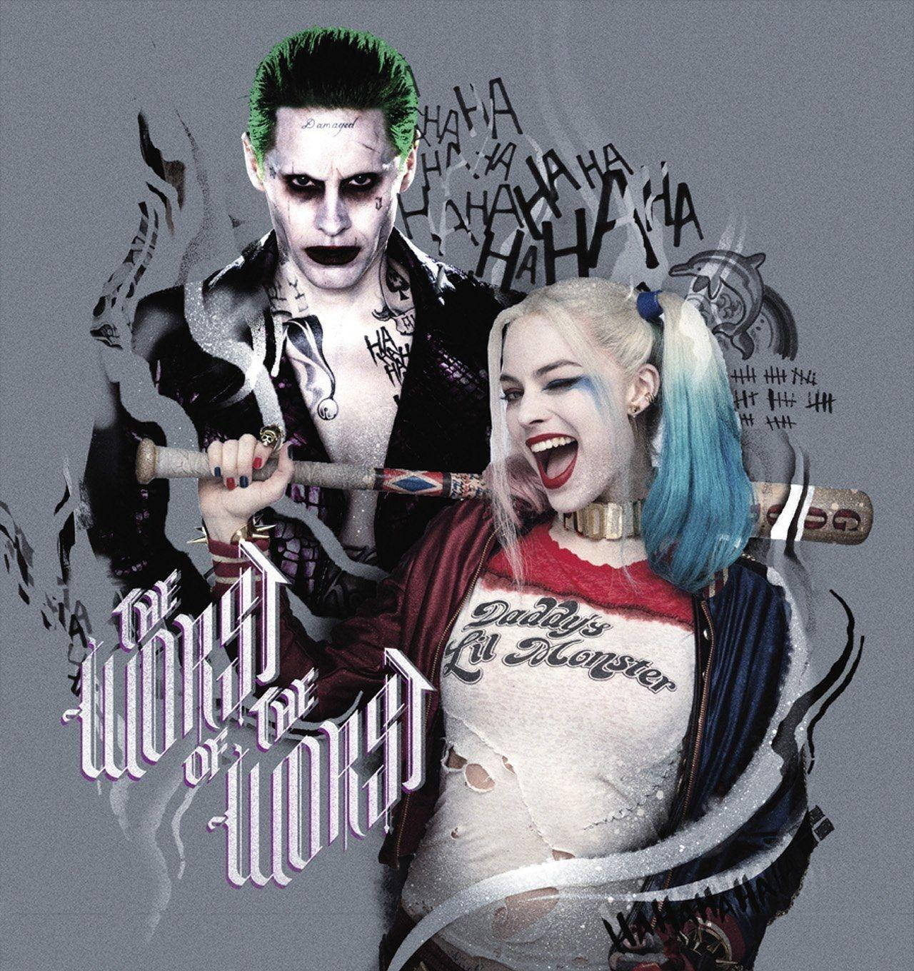 Joker And Harley Quinn Poster Wallpaper