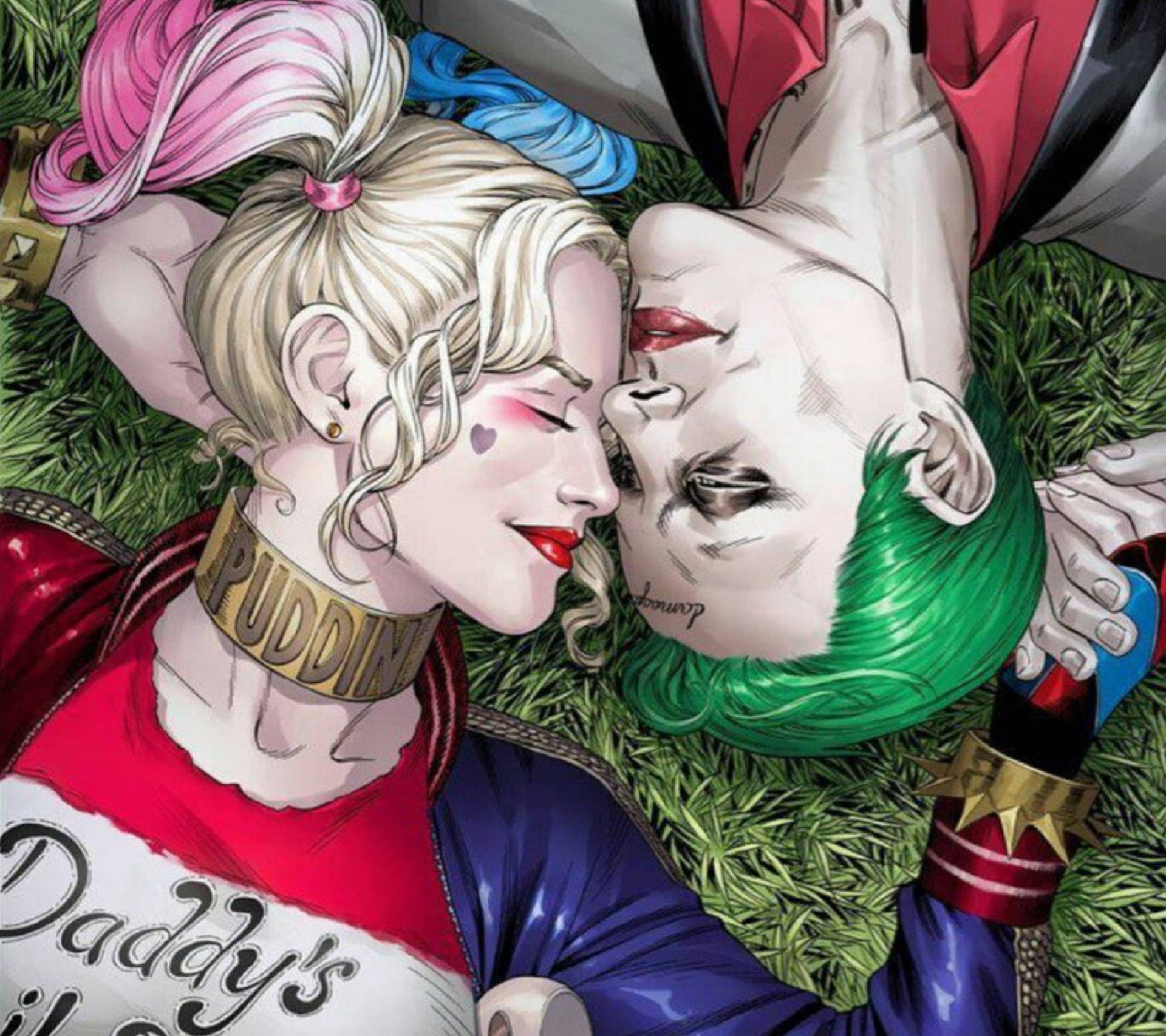 Joker And Harley Quinn Upside Down Wallpaper