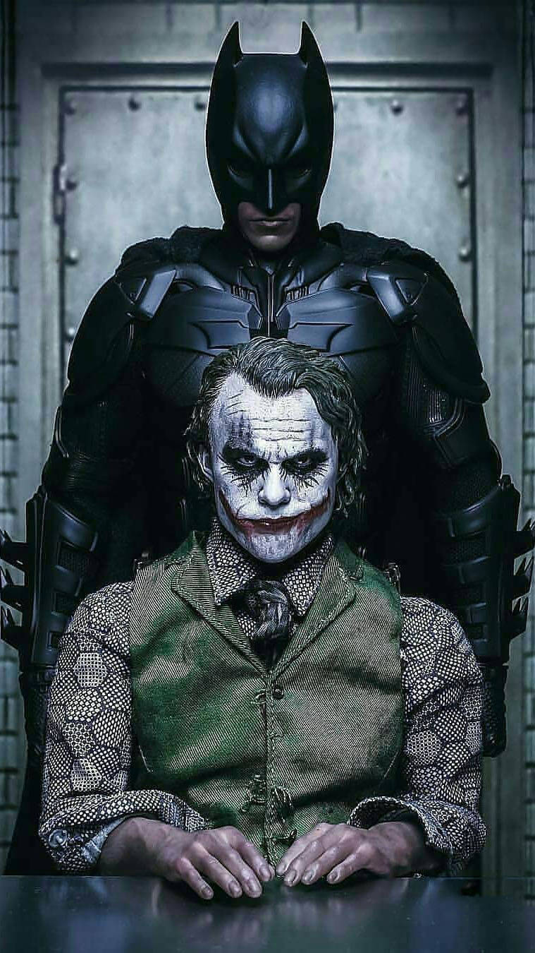 Joker And The Batman Iphone Wallpaper