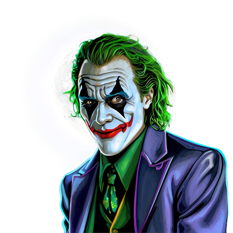 Download Joker And The Full Moon Png 66 | Wallpapers.com