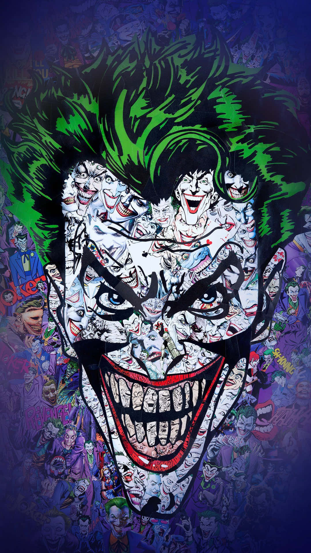 Caption: The Joker's Sinister Smile Wallpaper