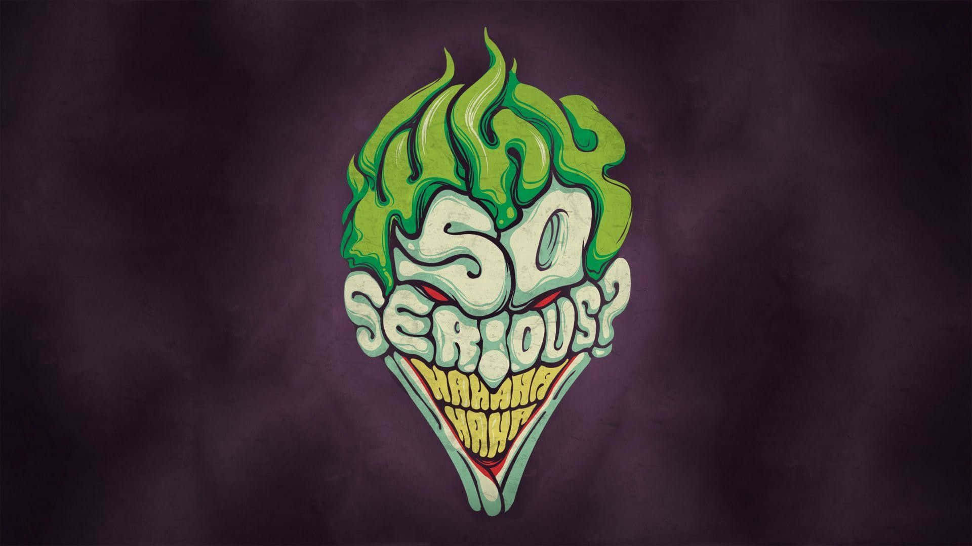 Intriguing Joker Art in Vibrant Colors Wallpaper