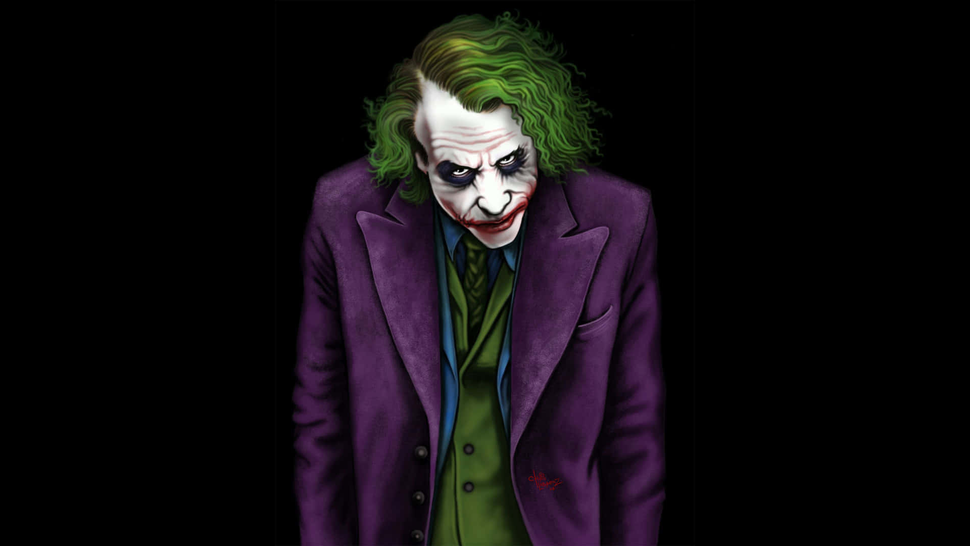 The Joker - A Devious Masterpiece Wallpaper