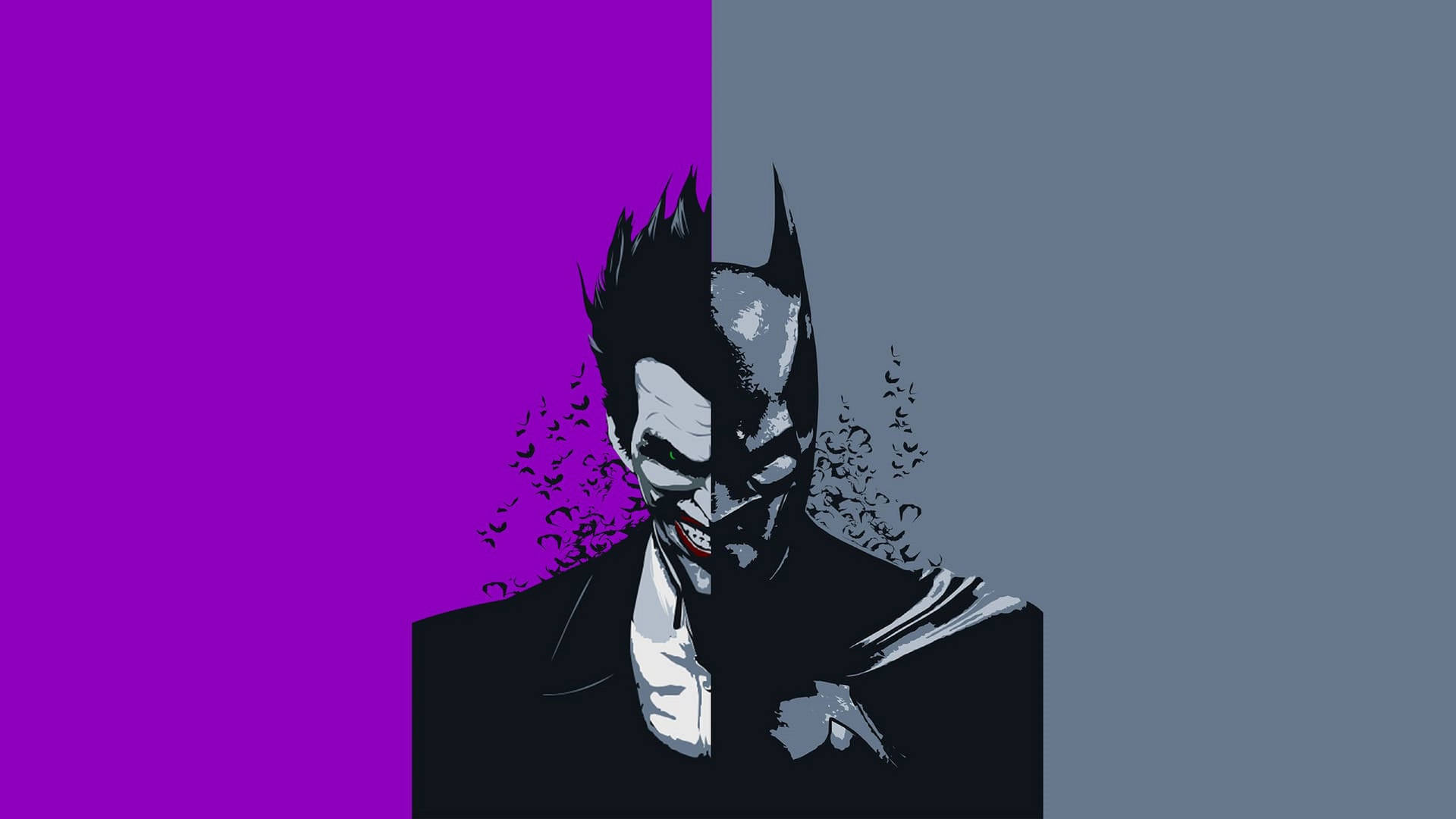 Joker Batman Face-off Art