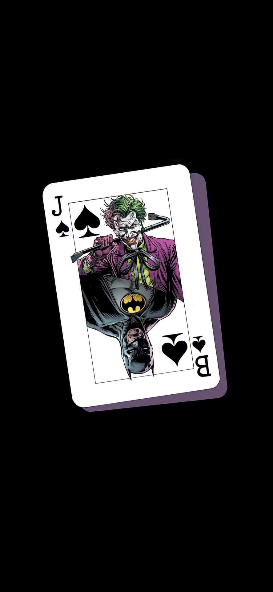 Caption: The Joker Card - Mysterious and Enigmatic Wallpaper