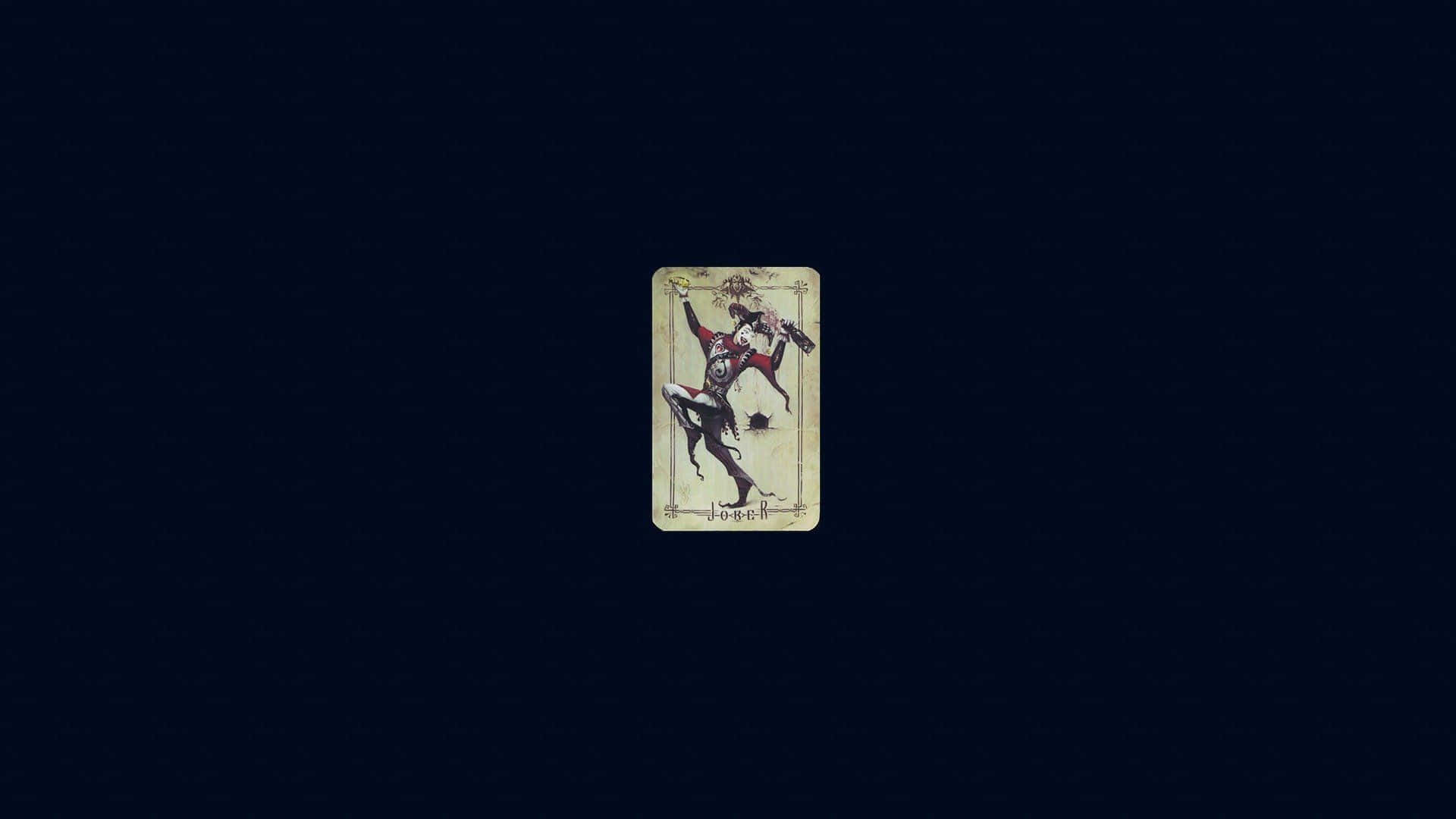 Mysterious Joker Playing Card Wallpaper Wallpaper