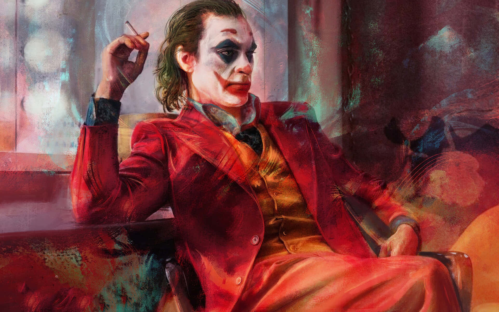 Joker Clown Sit Down Wallpaper