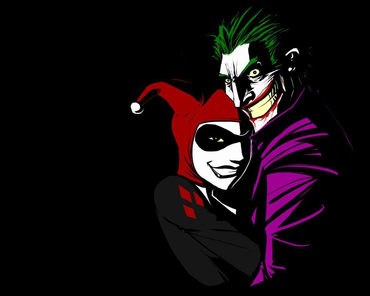 The Dark and Enigmatic Joker - Legendary Comic Book Villain Wallpaper
