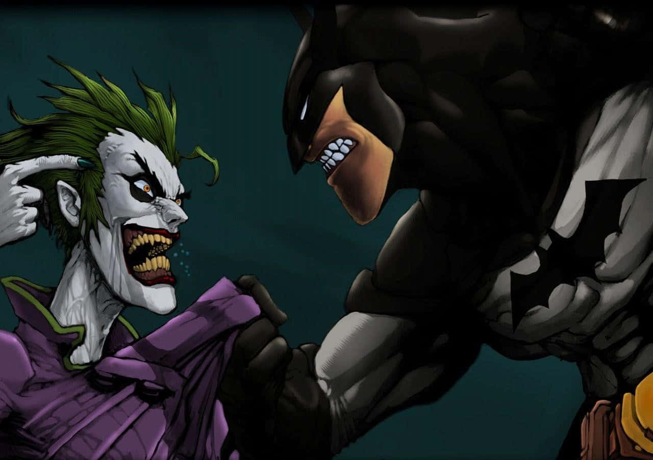 Dynamic Joker Comic Illustration Wallpaper