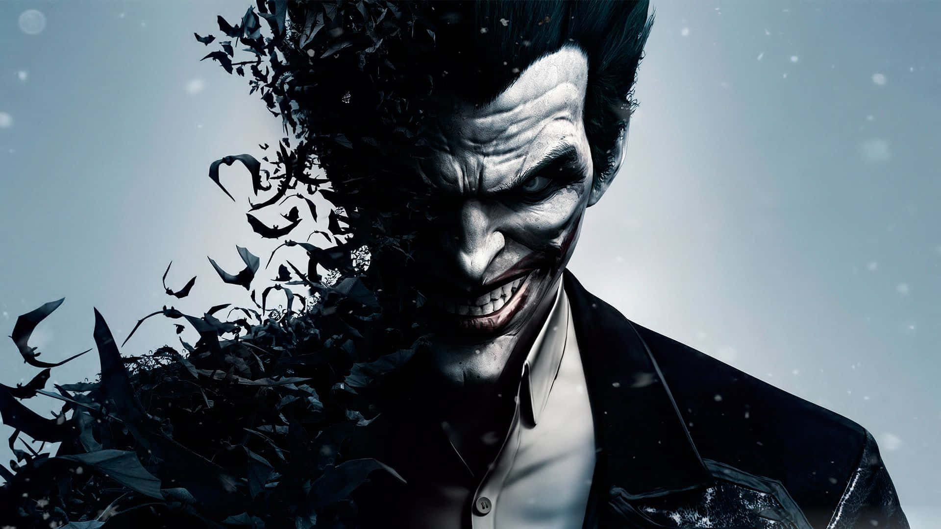 The Dark and Gripping Joker Comic Art Wallpaper