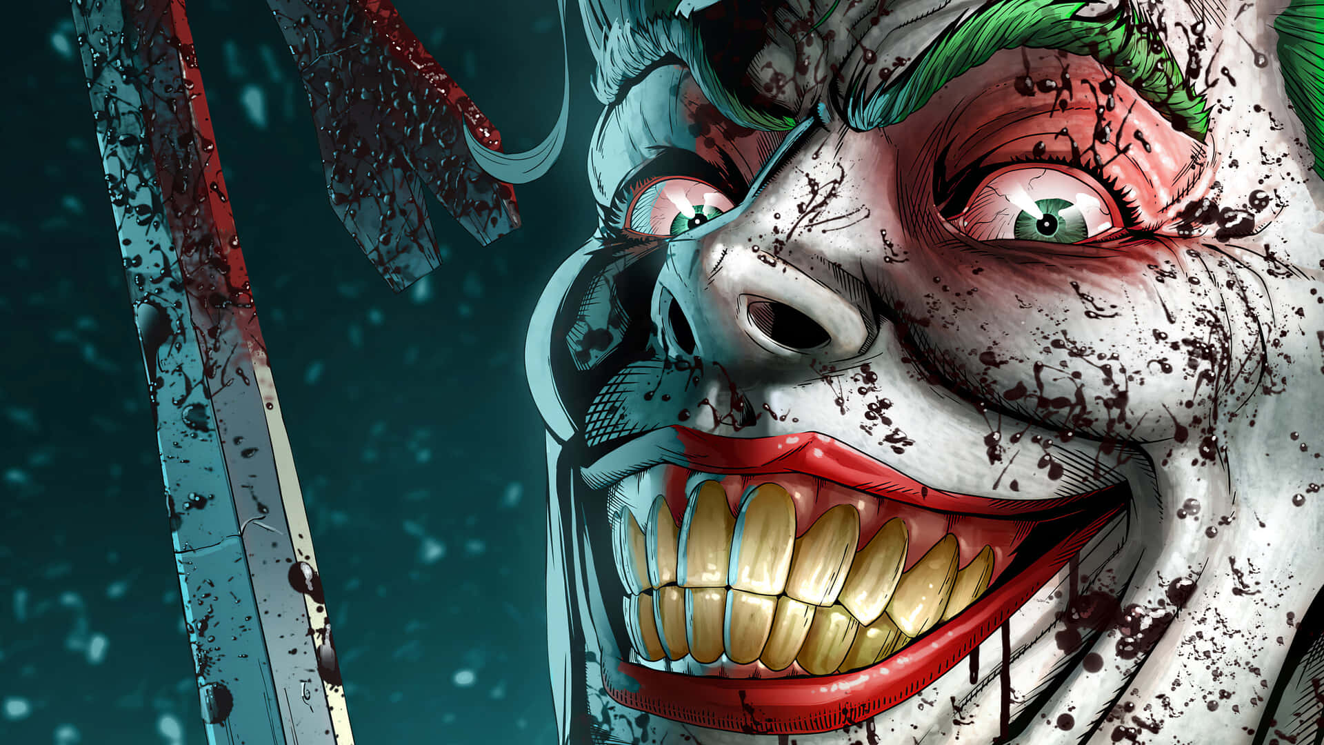 The Joker - The Iconic Comic Book Villain Wallpaper