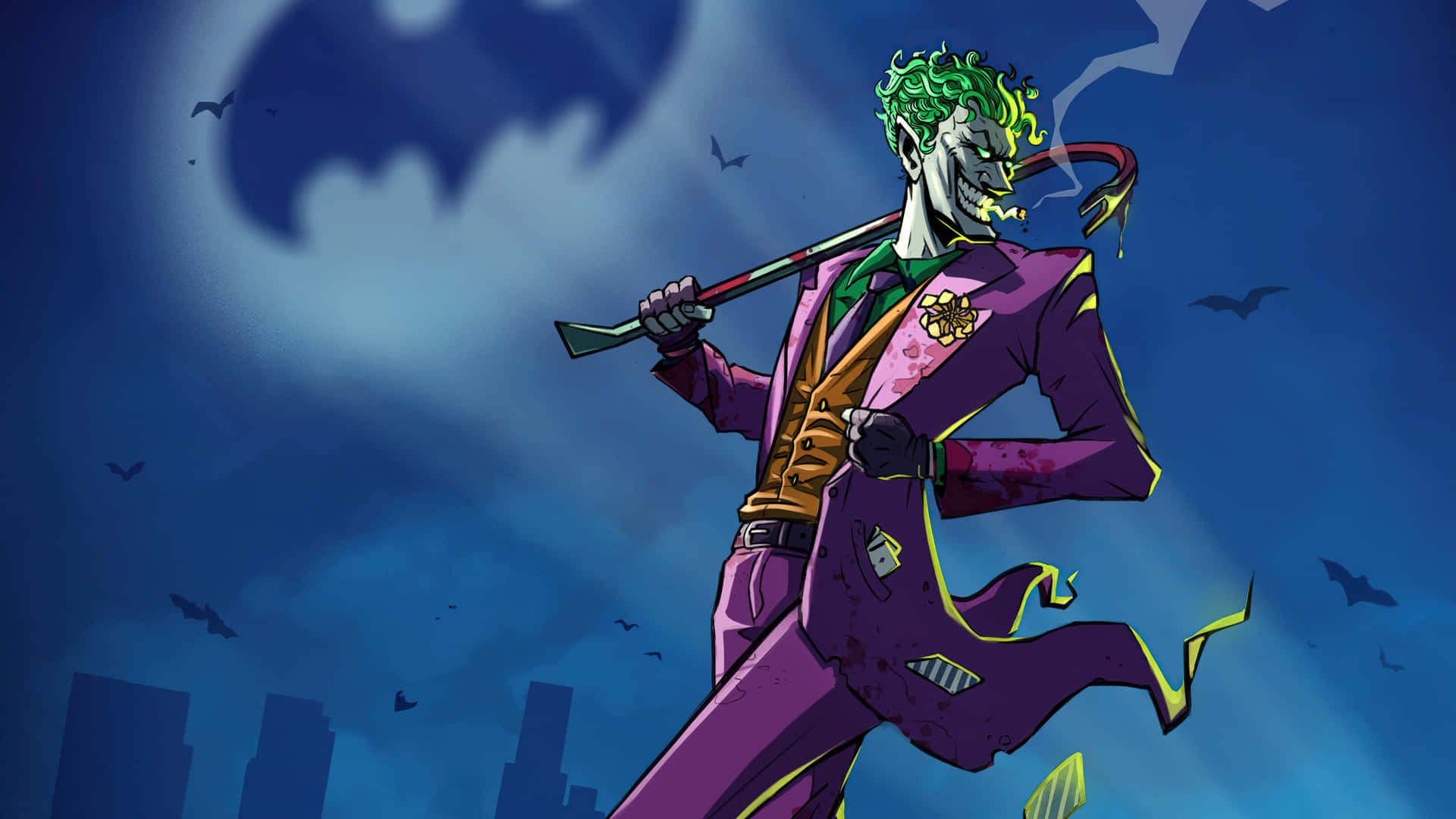 The Joker - The Menace of Gotham City Wallpaper
