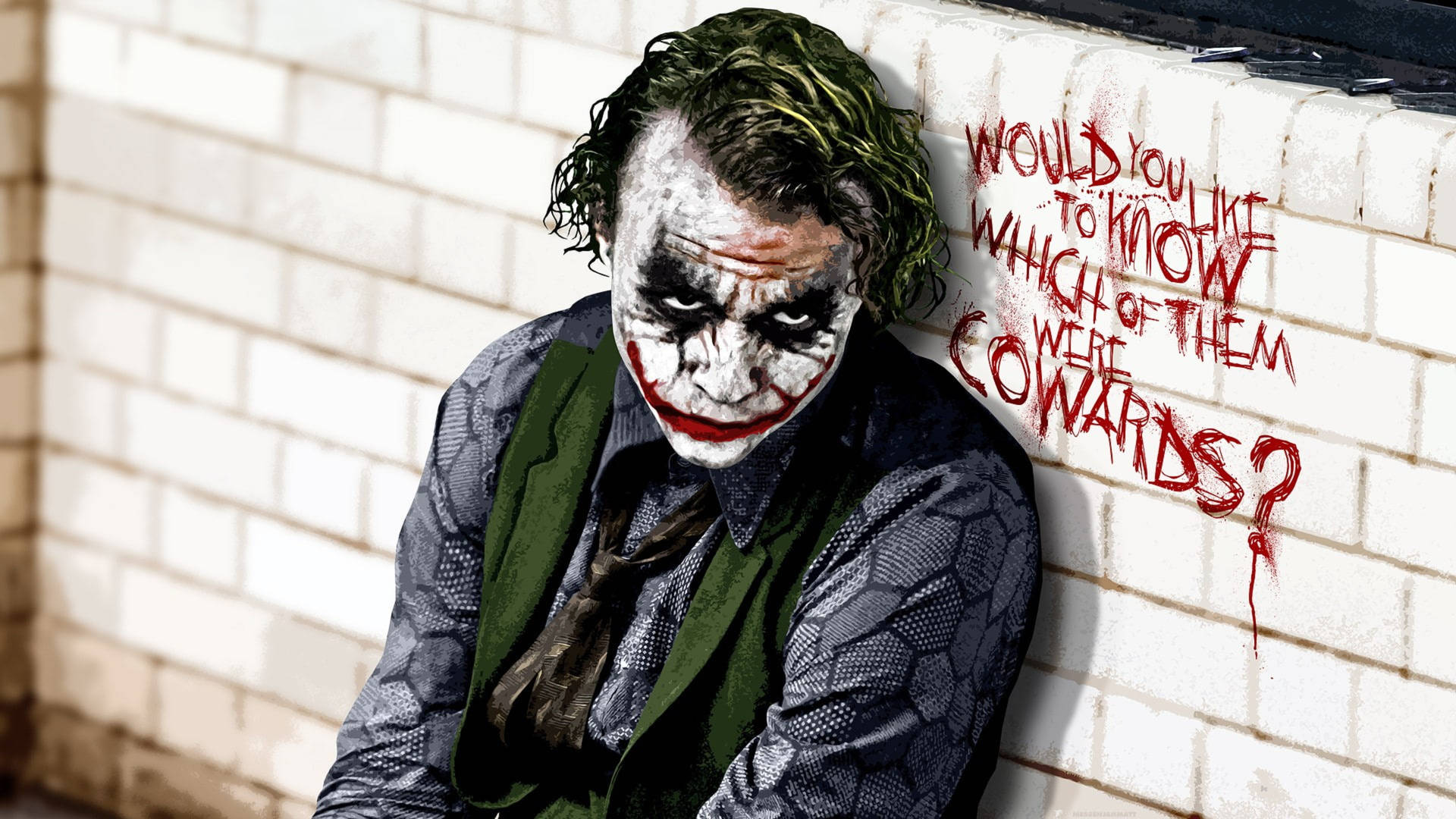 Joker Dark Knight quote wallpaper