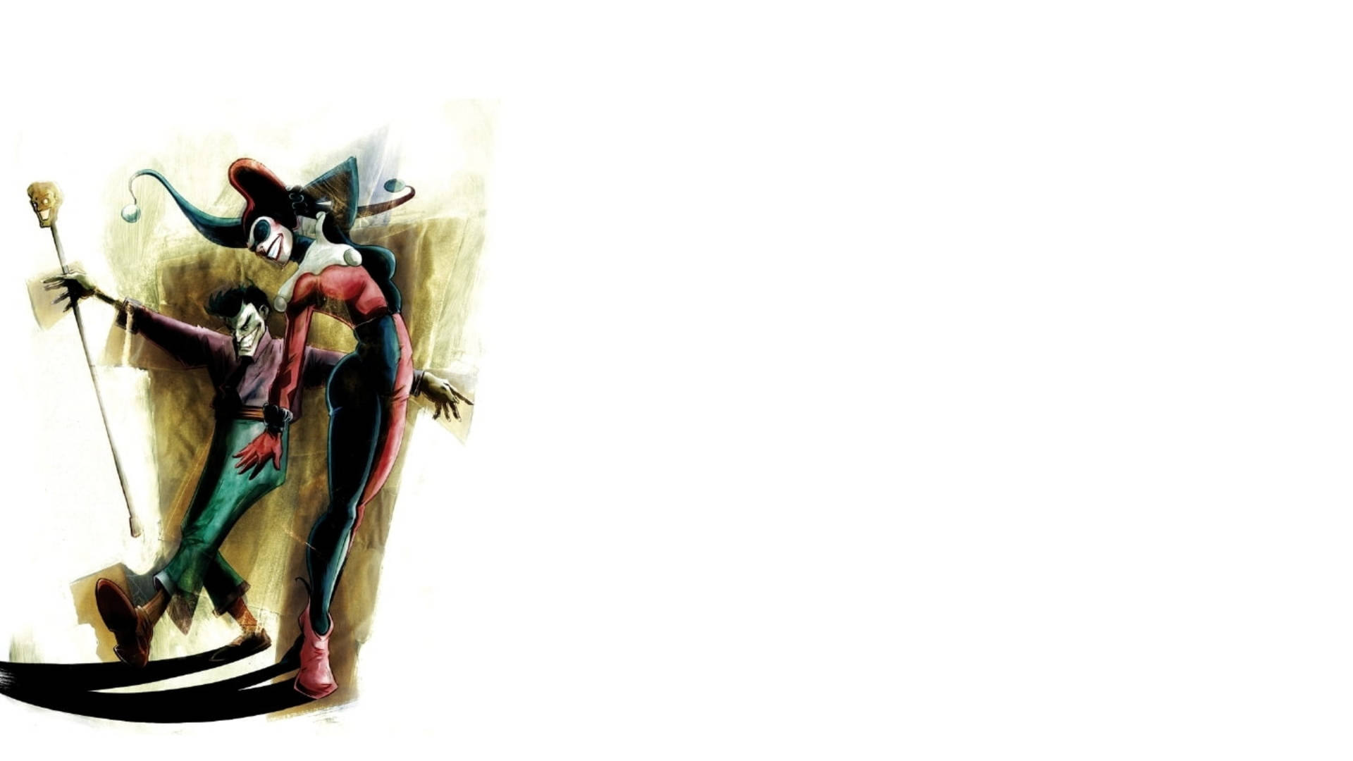 Joker Drawing Harley Quinn Wallpaper