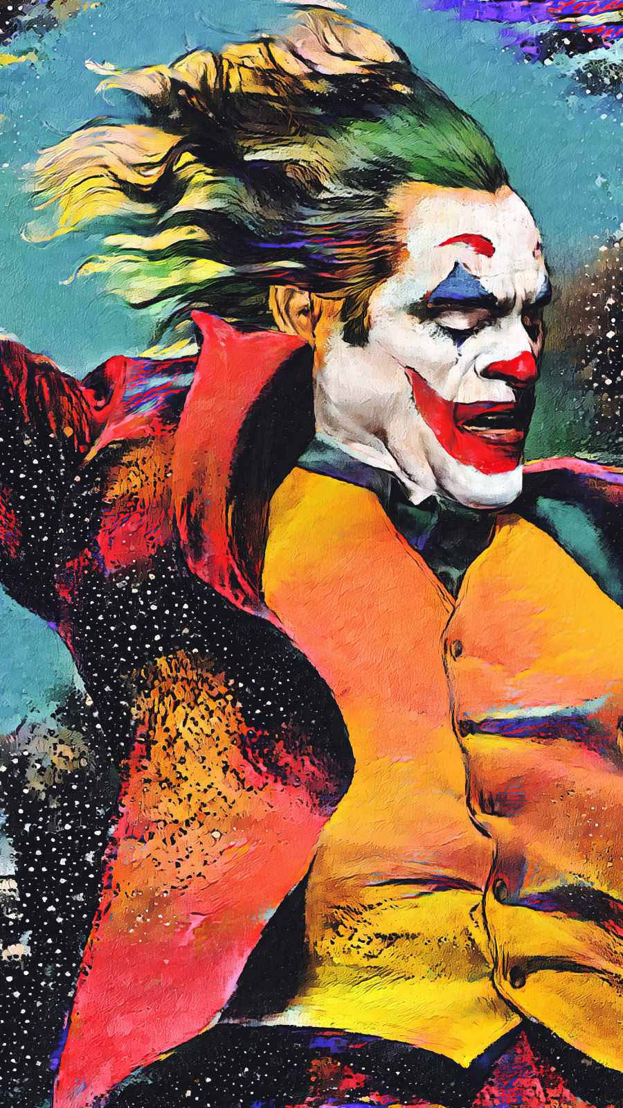 Joker Famous Paintings Iphone Wallpaper