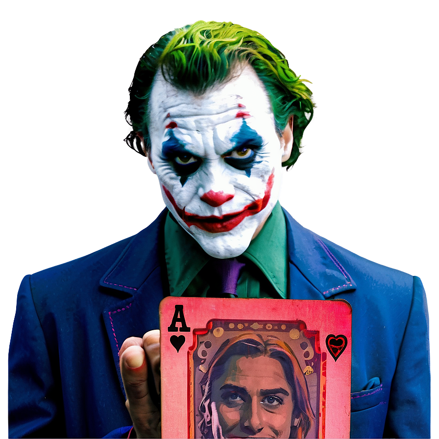 Joker Holding Joker Card Png Fkh69 PNG