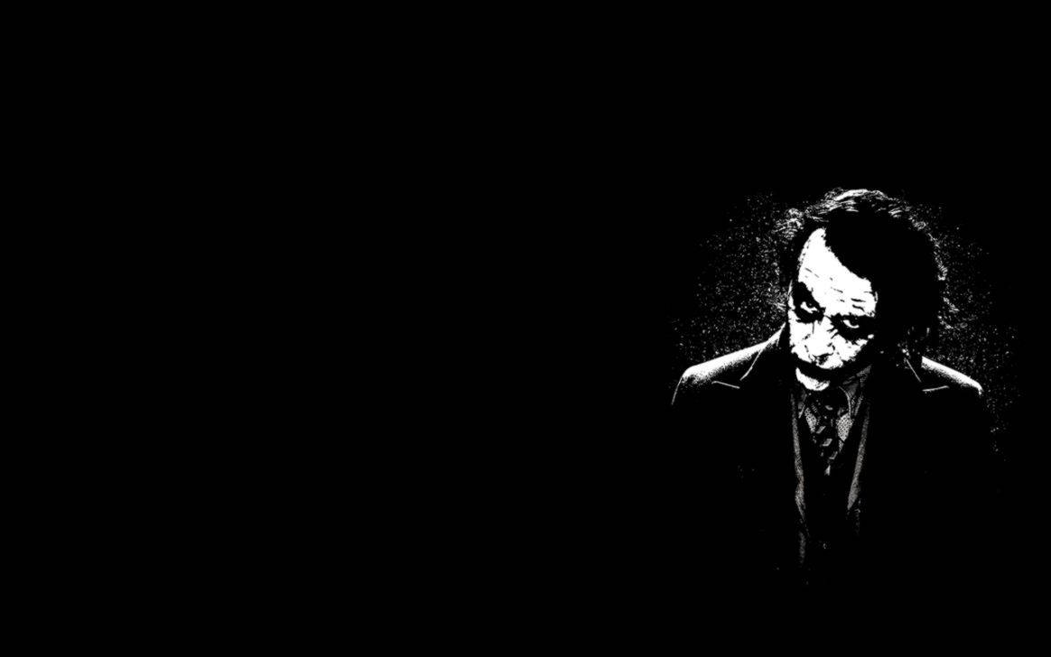 Joker I Cool Mørk Baggrund Wallpaper