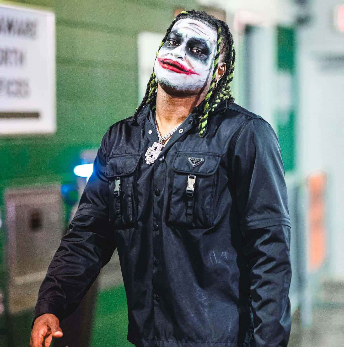 Joker Inspired Makeup Man Wallpaper