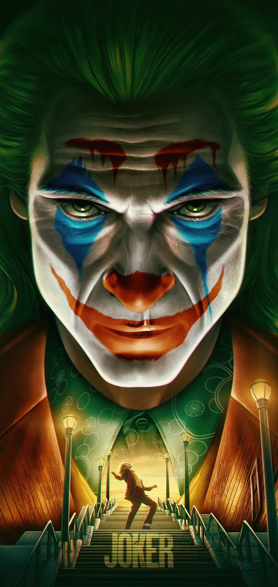 Joker iPhone Green Hair In Film Wallpaper