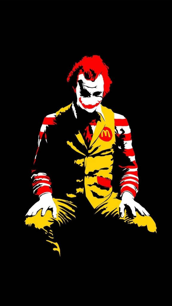 Joker iPhone McDo Kostume Wallpaper