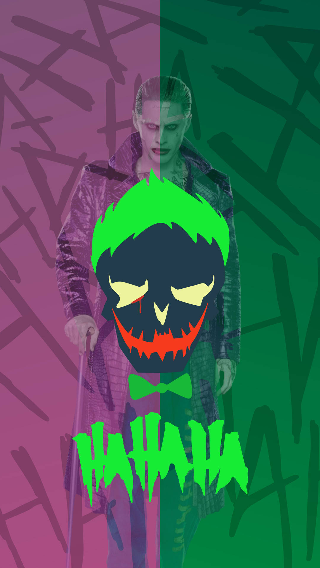 Joker iPhone With Green Suicide Squad Wallpaper