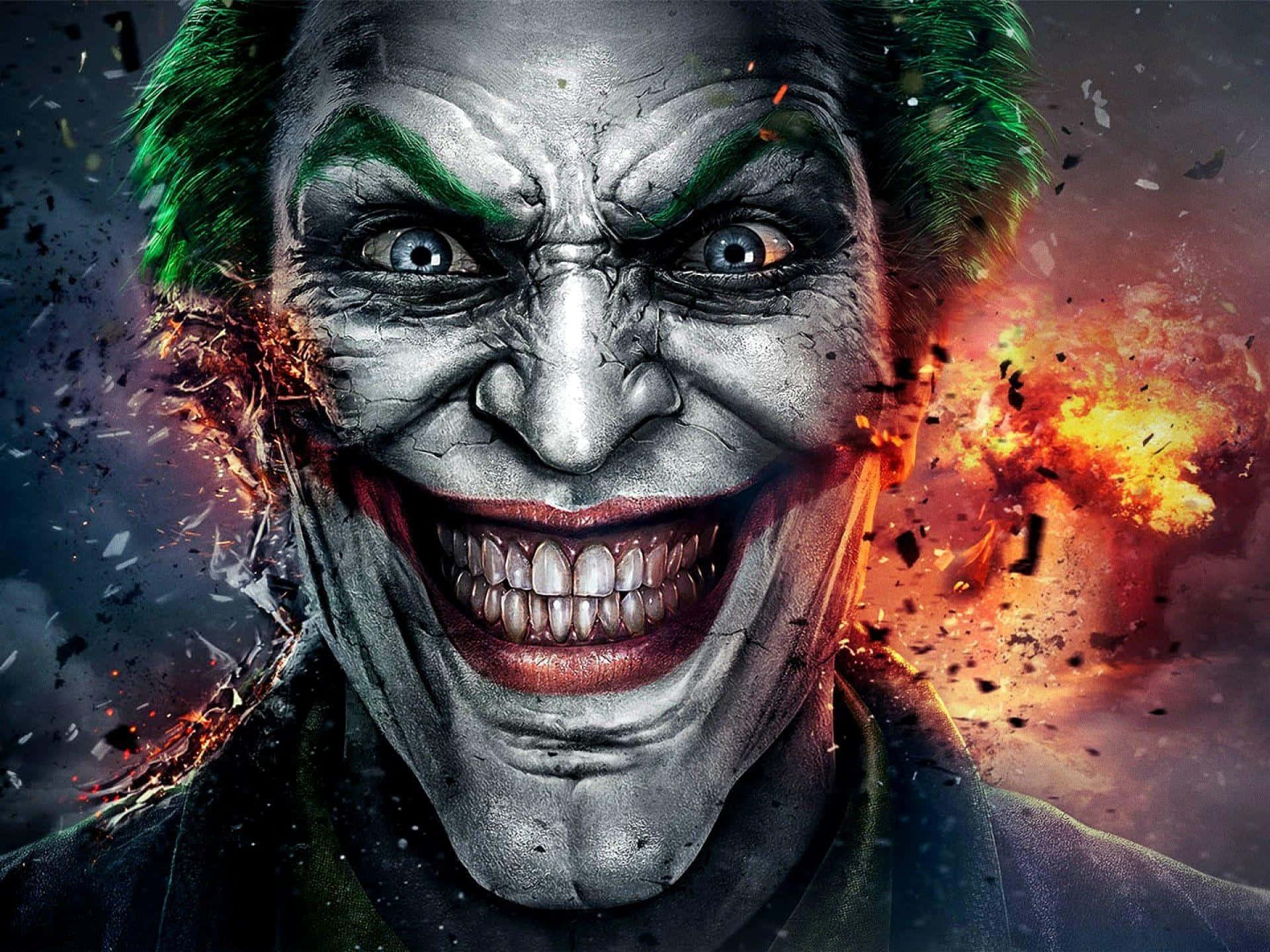Maniacal laughter of the notorious Joker Wallpaper