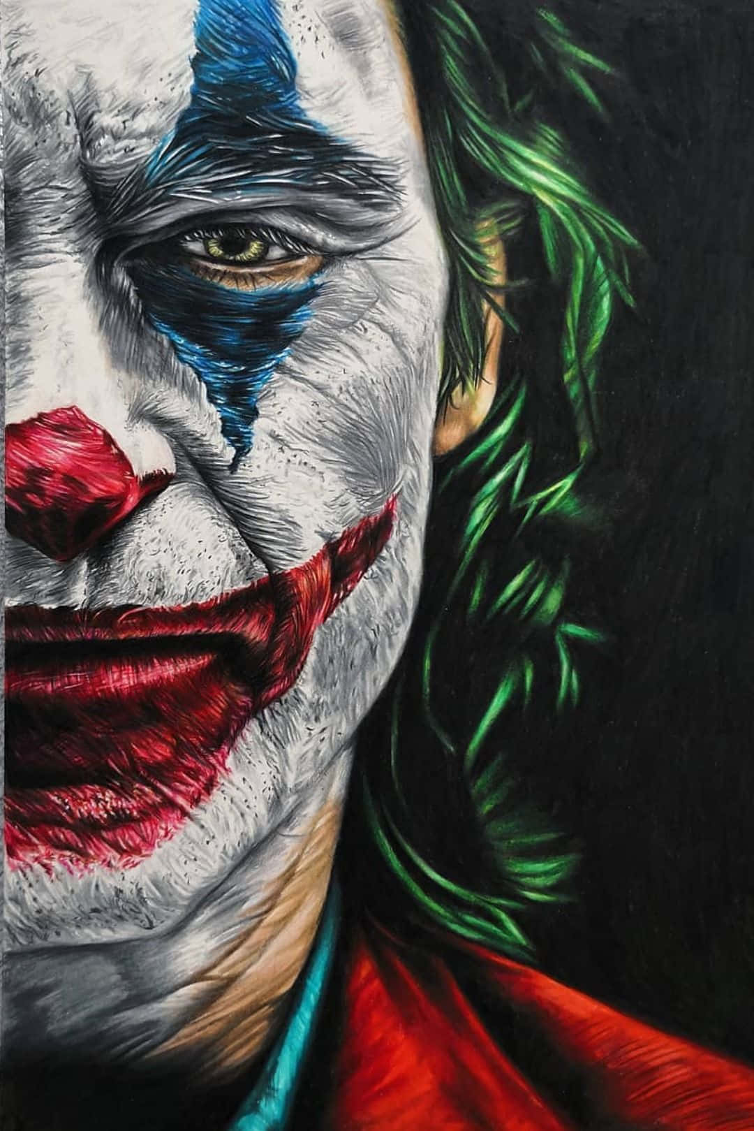 The Vivid Colors of Joker's Chaos Wallpaper