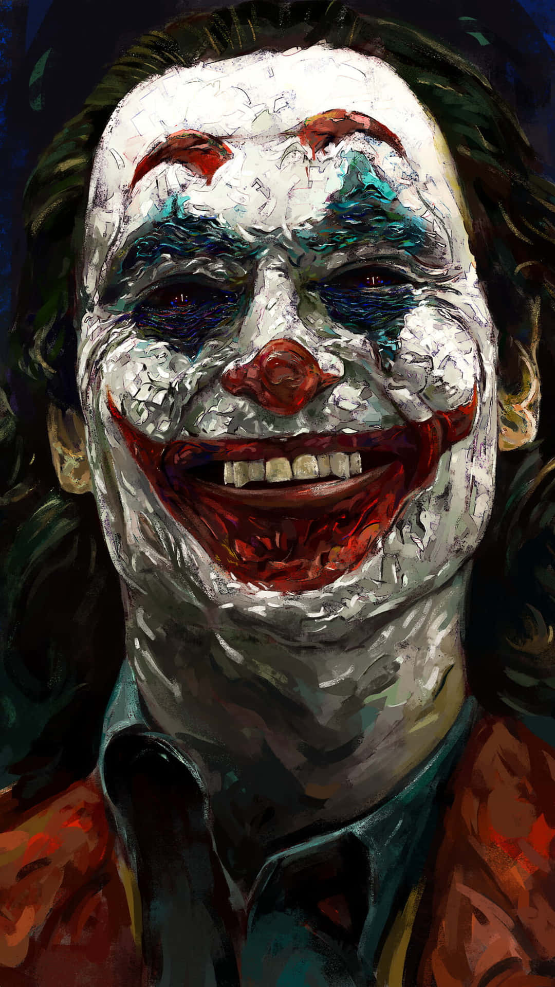 Thought-Provoking Joker Painting Wallpaper