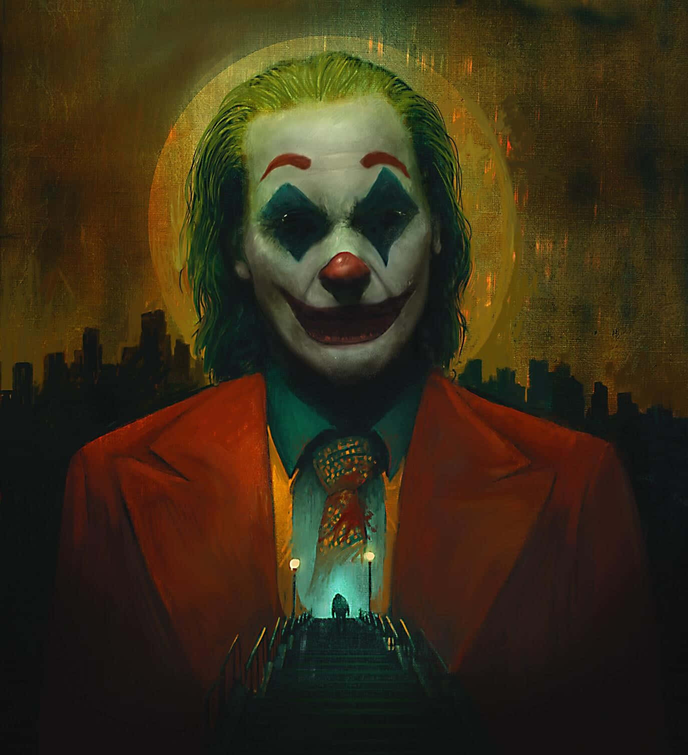 Download A Vibrant Joker Painting Showcasing Deep Emotion and Intensity ...