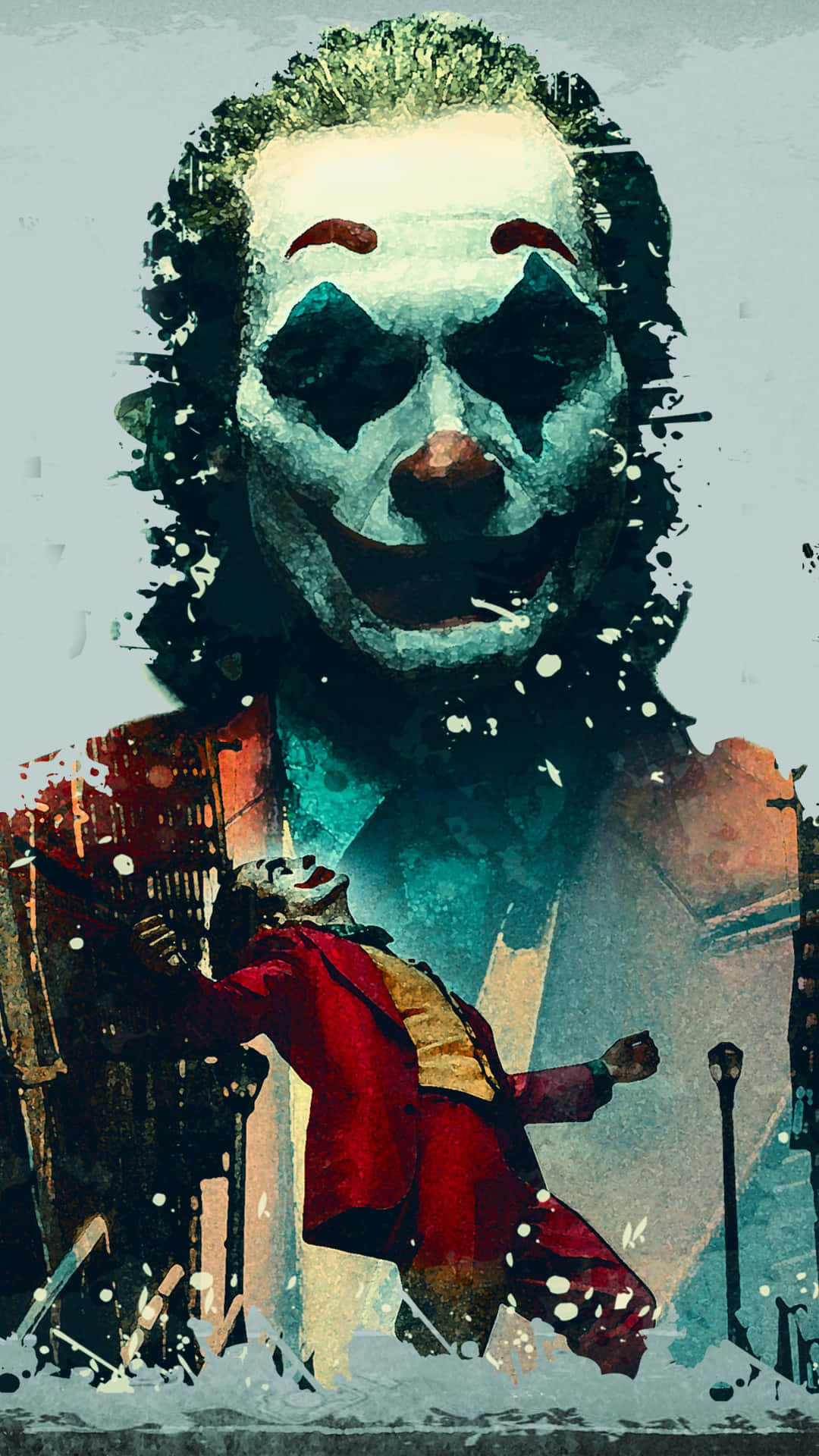 Dark and Eerie Joker Painting Wallpaper
