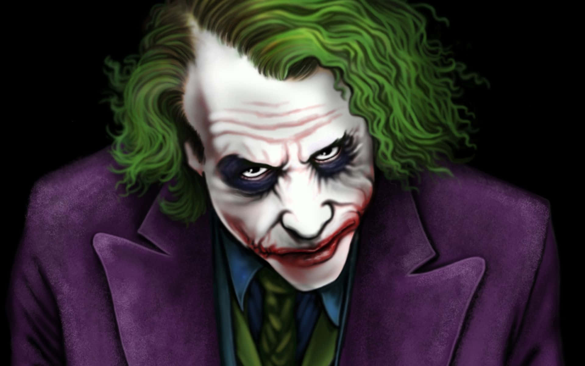 Enigmatic Joker Painting - A Masterpiece of Chaos Wallpaper