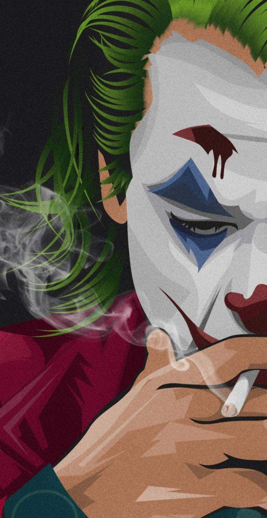 Dark and Intriguing Joker Painting Wallpaper
