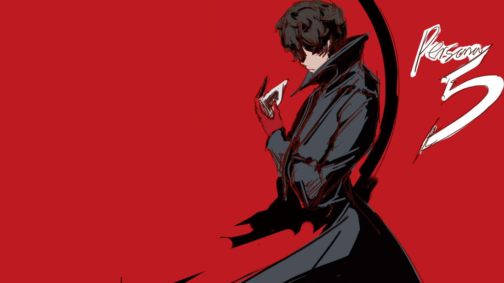 Jokerdi Persona 5 - Dipinto Digitale Sfondo
