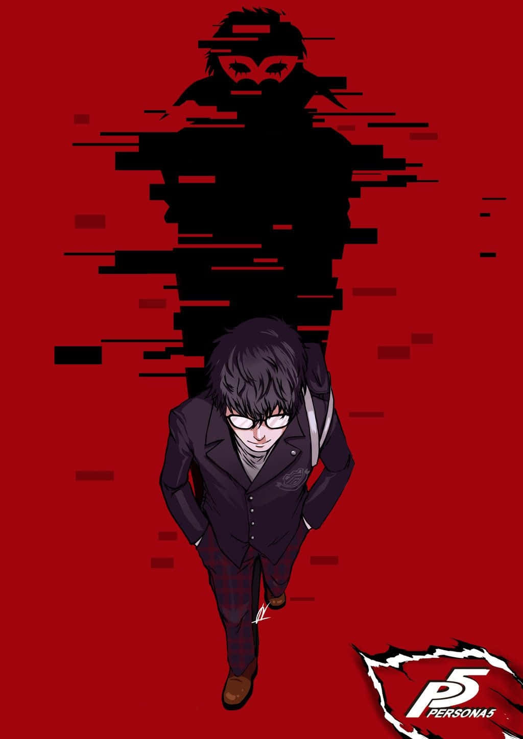 Become Wild Card with Joker, the Protagonist of Persona 5 Wallpaper