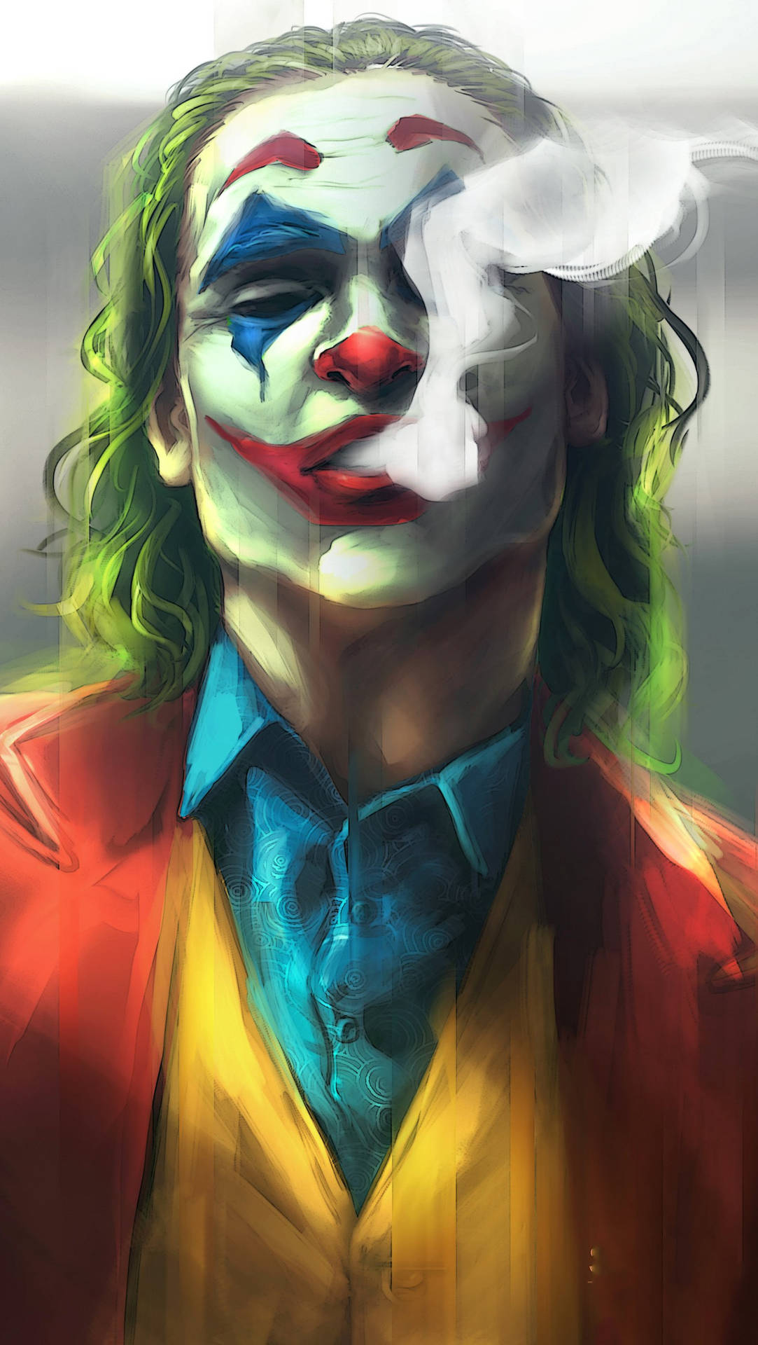 Jokerhandy Bläst Rauch Wallpaper