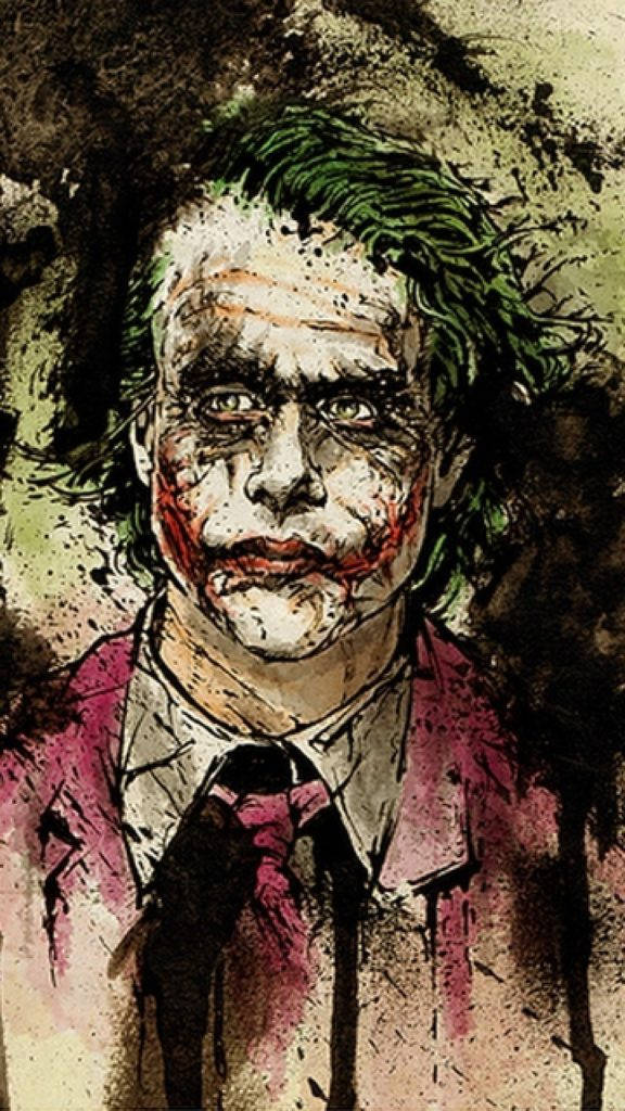 Pinturadel Joker Para Teléfono Fondo de pantalla