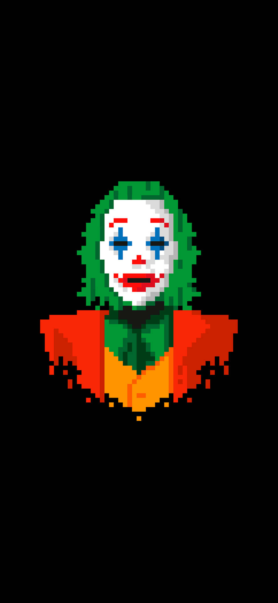 Joker Phone Pixel Art Wallpaper
