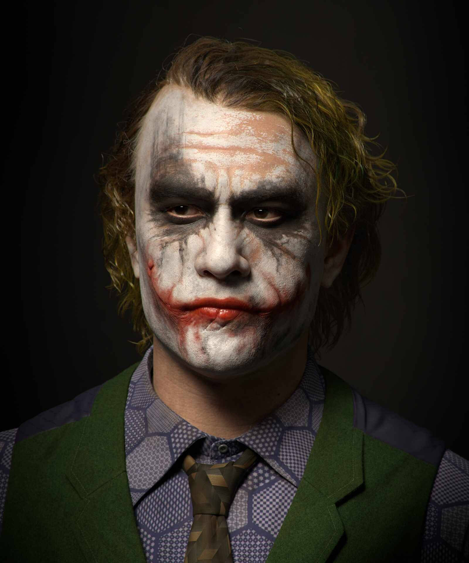 Jokersmartphone Mit Verschmiertem Make-up Wallpaper