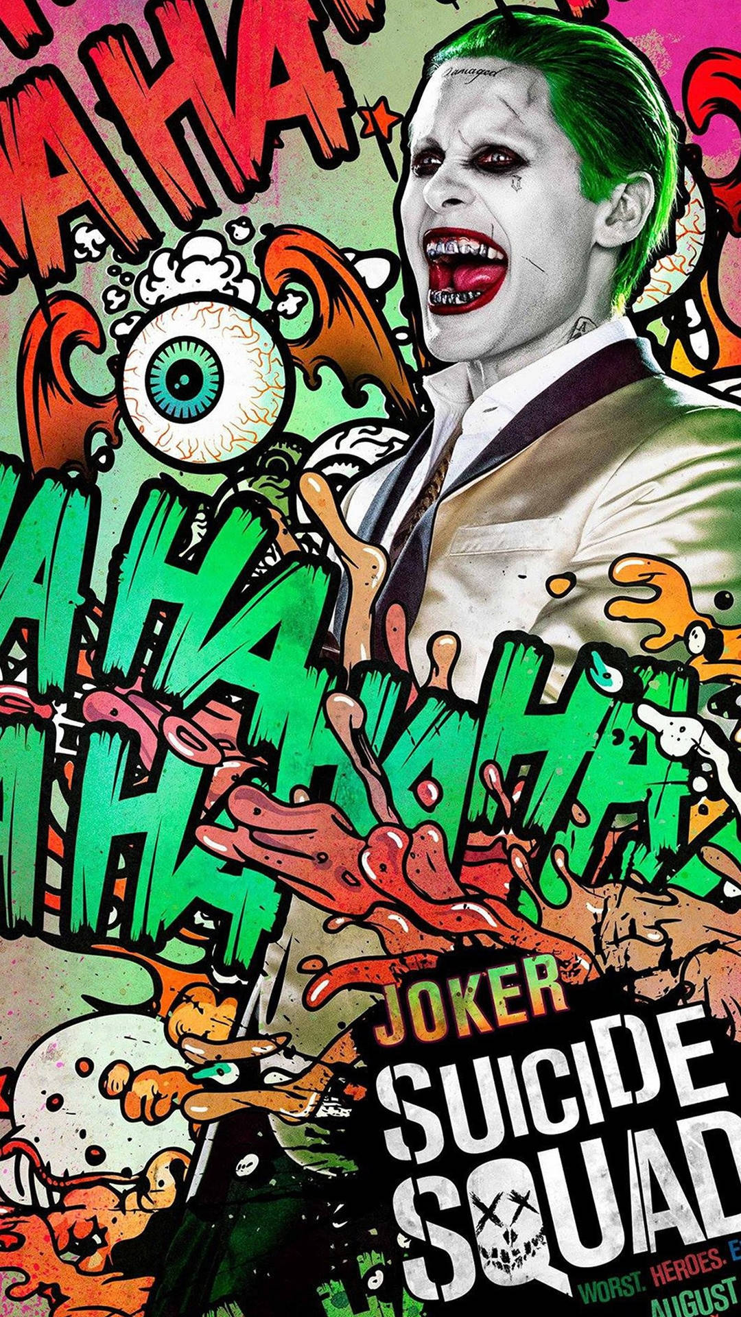 Jokertelefon Suicide Squad. Wallpaper